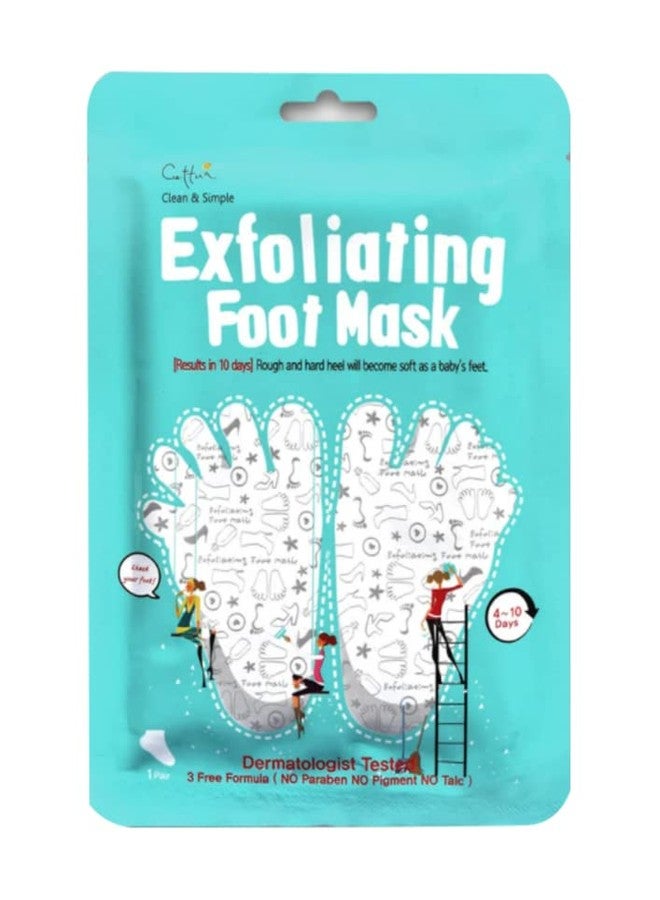 Cettua Clean and Simple Exfoliating Foot Mask 4 PACK, Foot Peeling Mask, Dermatologist Tested, No Paraben, No Pigment, No Talc - Image 3